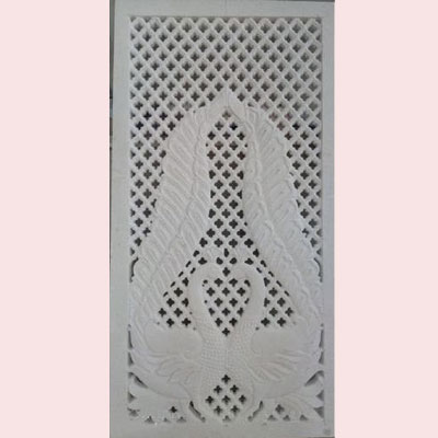 Hand Carved Marble Jali Makrana